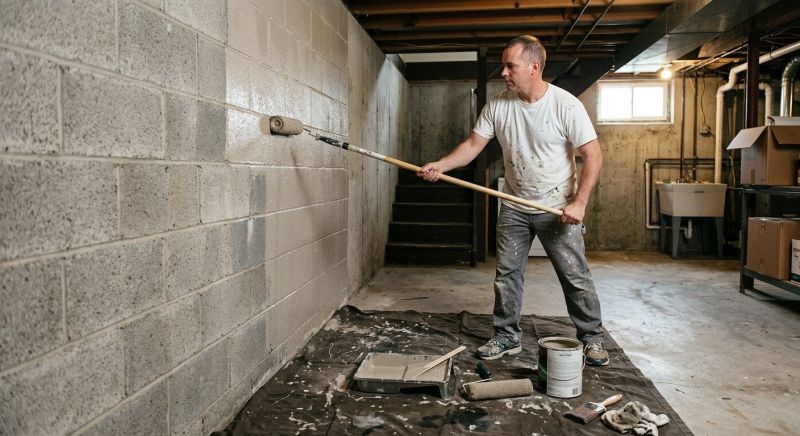 Basement Wall Painting in Waco, TX