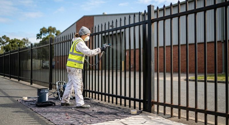 Commercial Fence Painting in Saint Petersburg, FL