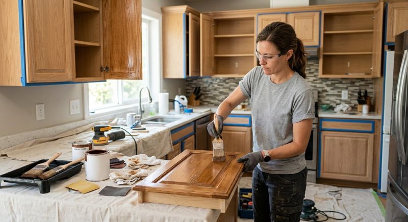 Cabinet Staining Service in Dayton, OH