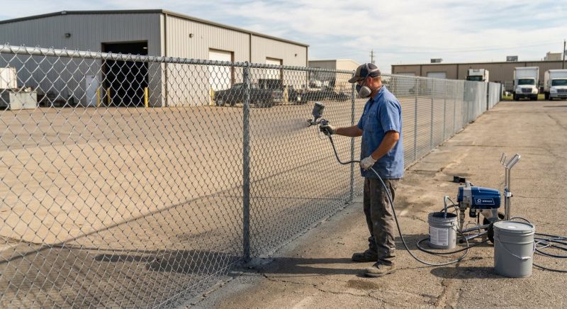 Commercial Fence Painting in Fort Collins, CO