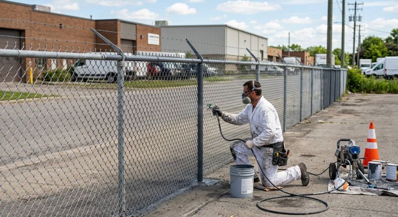 Commercial Fence Painting in Saint Petersburg, FL
