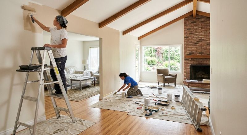 Living Room Painting in Waco, TX