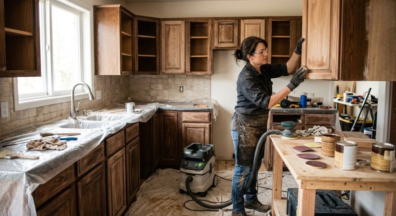 Wood Cabinet Refinishing in Kokomo, IN